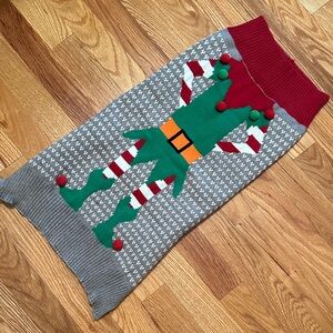 Festive Christmas Elf Dog Sweater